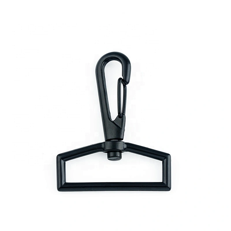 Wholesale Bag Accessories 1.5 Inch Alloy Metal Swivel Spring Clip Buckle, Black Nickel Metal Snap Dog Hook