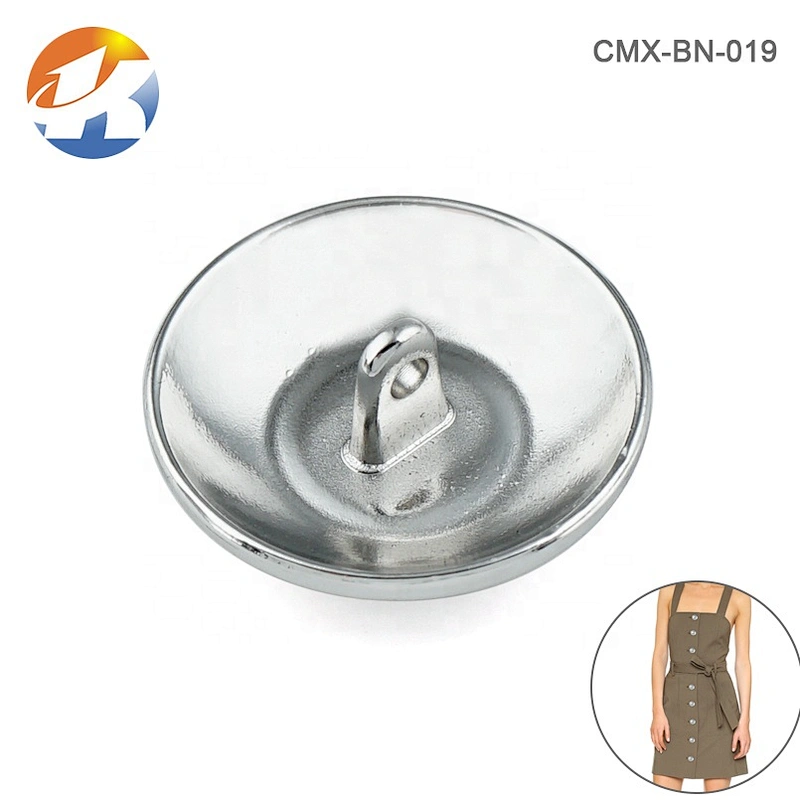 Wholesale Superior Quality Round Sewing Jeans Buttons Metal, Zinc Alloy Embossed Logo Shank Buttons For Clothing