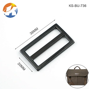 Wholesale 38mm 1.5 Inch Dog Collar Metal Buckle, Bag Hardware Black Nickel Metal Buckle Strap for Backpack