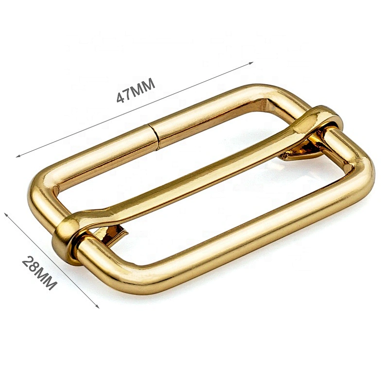 Wholesale Custom 32mm Rose Gold Metal Bag Adjustable Buckle for Handbags