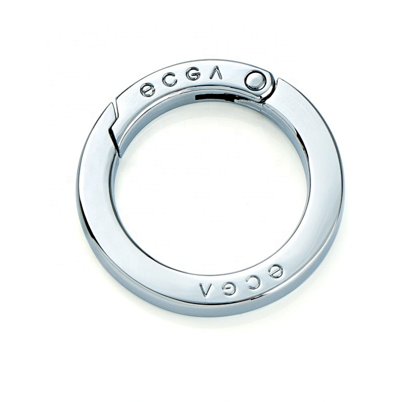 Wholesale Fashion High Quality 20mm Metal Key Ring Clasp, Zinc Alloy Metal Snap Hook with Hole for Bags