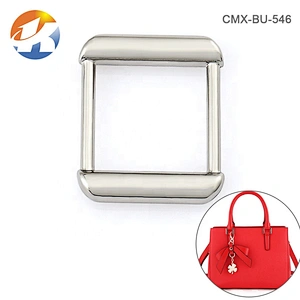 Wholesale Bag Accessories 1 Inch Silver Square Metal Buckle for Bag's Strap