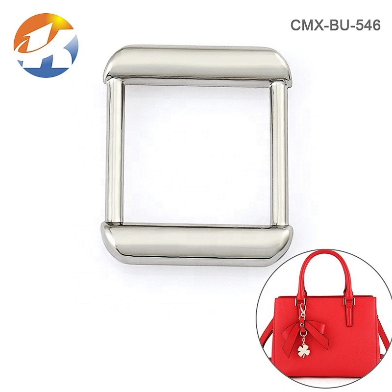 Wholesale Bag Accessories 1 Inch Silver Square Metal Buckle for Bag's Strap