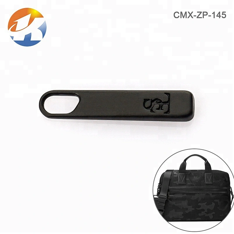 Bag Matt Black Metal Zipper Puller for Wallet, Custom Logo Small Metal Zipper Pull