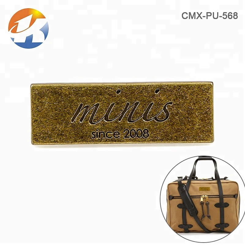 Claws Fixed Bronze Color Engraved Logo Metal Bag Tag