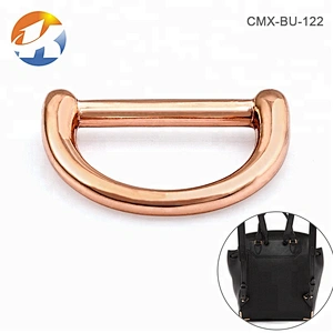Bag Accessories Rose Gold Metal D Ring Hardware