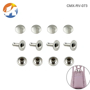 Handbag Hardware Good Price Silver Metal Rivet, Factory Direct Supply Bag Rivets For Clothing