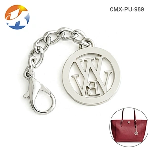 Bag Accessories Metal Round Tag with Clasp and Chain for Handbags, Eco-friendly Design Fashion Metal Hang Tags*