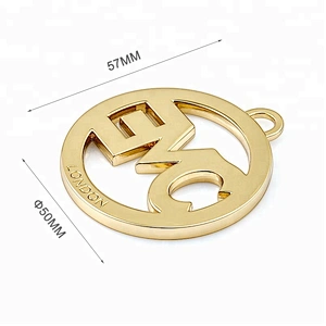 OEM/ODM Hardware Accessories Handbag Metal Brand Logo Label, Custom Metal Name Plate Tag for Handbags and Clothing