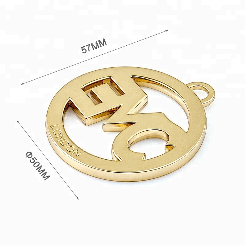 OEM/ODM Hardware Accessories Handbag Metal Brand Logo Label, Custom Metal Name Plate Tag for Handbags and Clothing