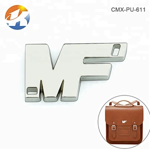 Bag/Garment Accessories Custom Nickel Metal Sew Letters Logo