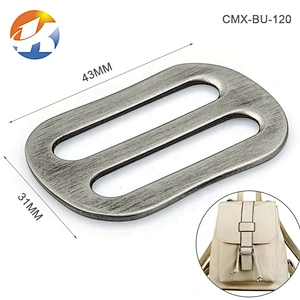 Custom High Quality Brushed Nickel Metal Slide Buckles