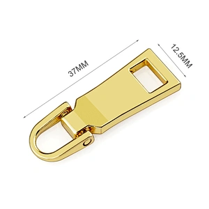 Hot Sale Zinc Alloy Metal Zip Puller for Clothing, Bag Hardware Custom Gold Metal Zipper Puller for Handbags