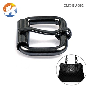 OEM ODM Nickel-Free Gunmetal Iron Roller Metal Pin Buckle, Wholesale Cheap Metal Adjuster Buckle for Bags