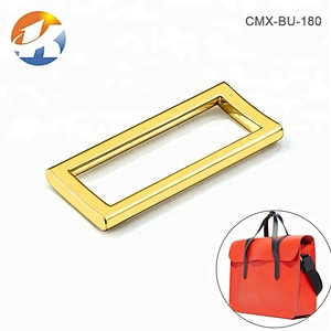 Wholesale High Grade Handbag Hardware Gold Metal Buckle, Custom Metal Buckle for Bag