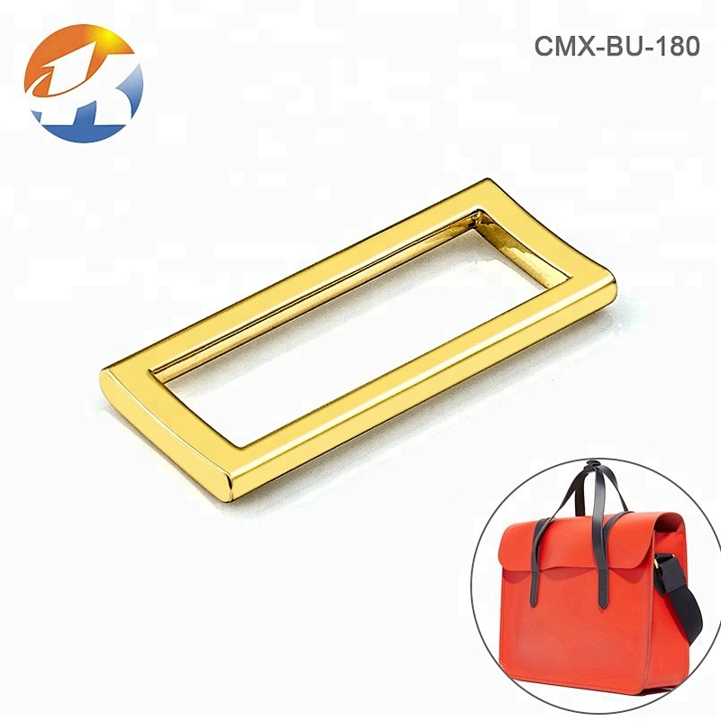 Wholesale High Grade Handbag Hardware Gold Metal Buckle, Custom Metal Buckle for Bag