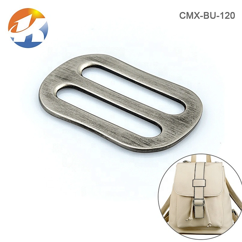 Custom High Quality Brushed Nickel Metal Slide Buckles