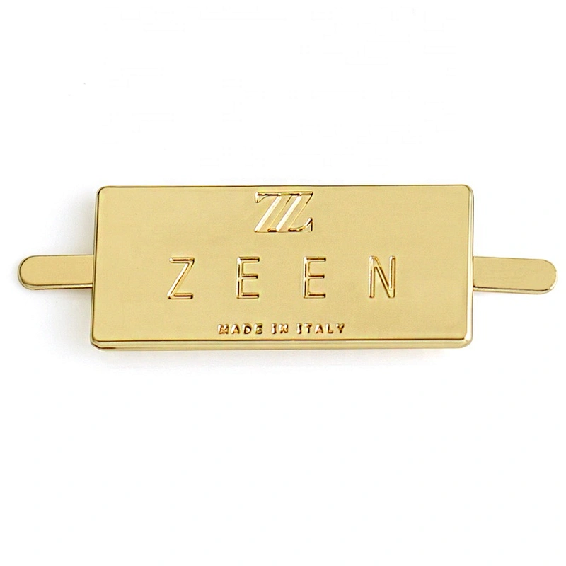 ODM OEM Alloy Metal Plate With Engraved Logo, Custom Metal Brand Logo Label For Handbags*