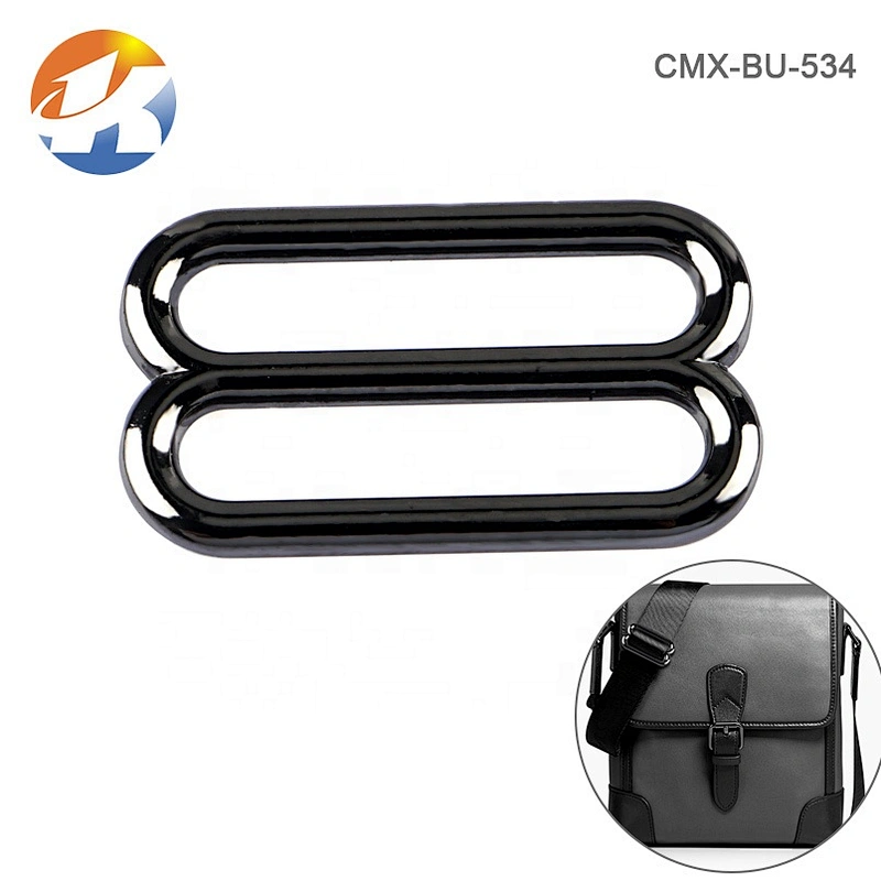 High Quality Shoulder Strap Metal Bags Adjustable Buckle 38mm, Wholesale Alloy Gunmetal Metal Bag Adjuster Buckle for Backpack