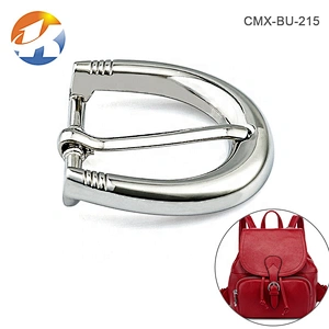 Factory Wholesale Custom Nickel Metal Single Pin Belt Buckle, Zinc Alloy 32mm Silver Metal Pin Buckle for Belt and Bags