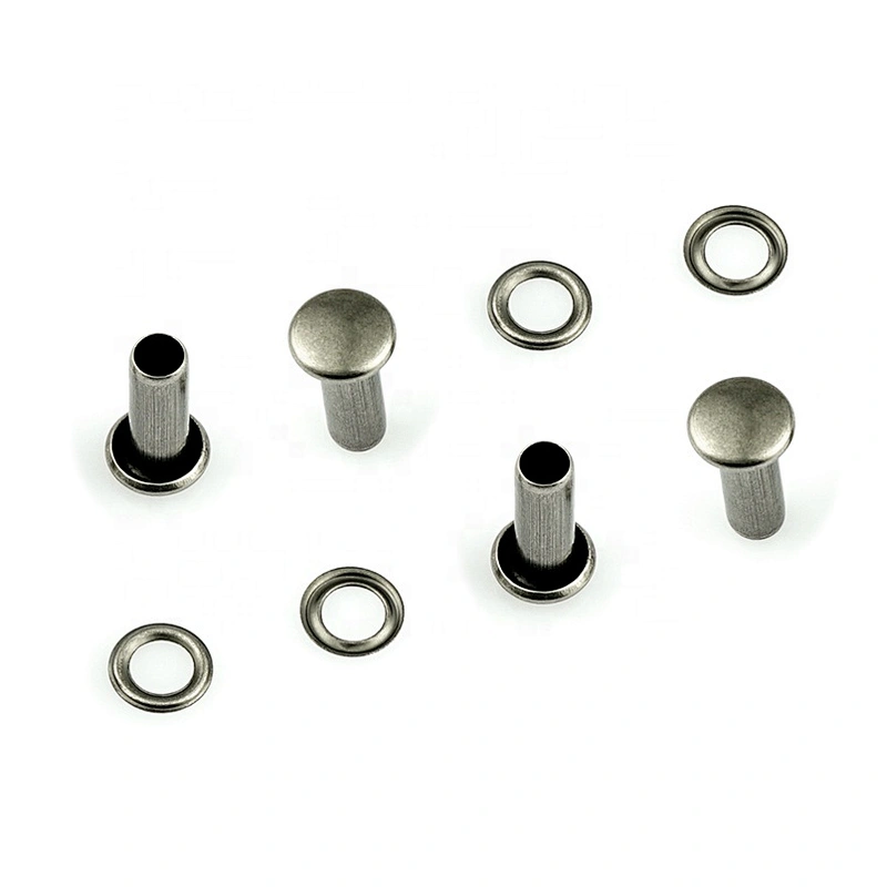 China Factory Price Black Nickel Iron Metal Rivet For Shoes