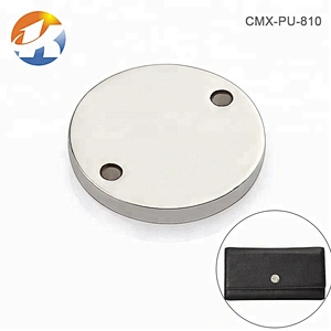 Round with 2 Holes Sewing Engraved Logo Metal Tag, Custom Metal Clothing Label for swimwear