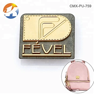 Professional Designer Metal Letters Logo and Metal Label for Handbags, Custom Gold Metal Name Plate for Bags