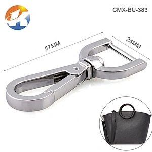Key Loop with Letters Logo Metal Gold Snap Hook For Purse, Wholesale Factory Price Metal Keychain for Key