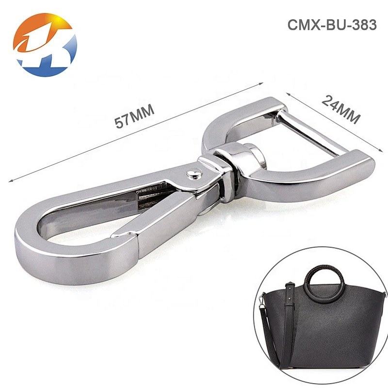 Key Loop with Letters Logo Metal Gold Snap Hook For Purse, Wholesale Factory Price Metal Keychain for Key