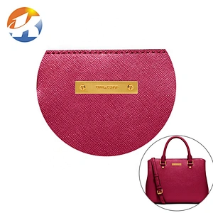 Custom Gold Metal Logo Tag with 2 Decorative Screws for Handbags, Bag Accessories Engraved Metal Nameplate