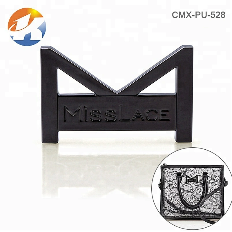 Handbag Accessories M Letter Gunmetal Metal Logo Brand