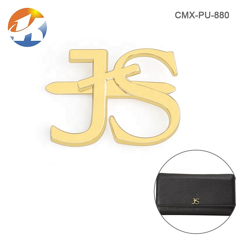 Custom Gold Letter Handbag Metal Name Label Tags