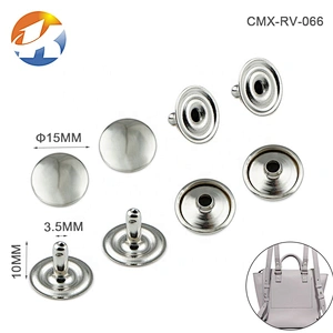Wholesale Silver Iron Rivet For Garments, Metal Rivet For Bags Hardware Accessories