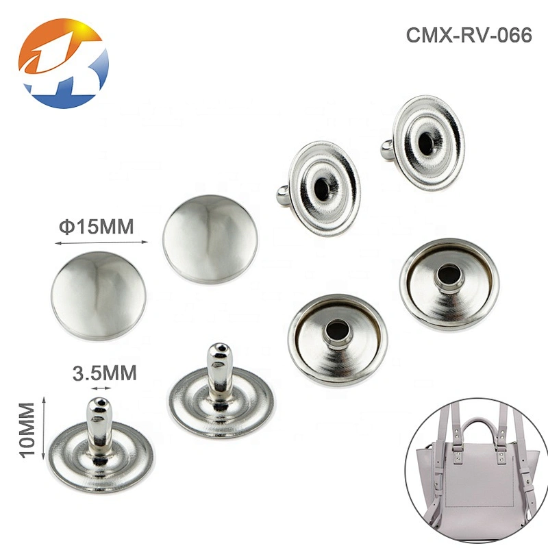 Wholesale Silver Iron Rivet For Garments, Metal Rivet For Bags Hardware Accessories