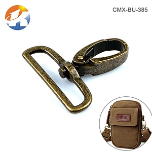 Bag Fitting Antique Brass Metal Spring Snap Hook for Strap, Wholesale Zinc Alloy Metal Swivel Snap Hook