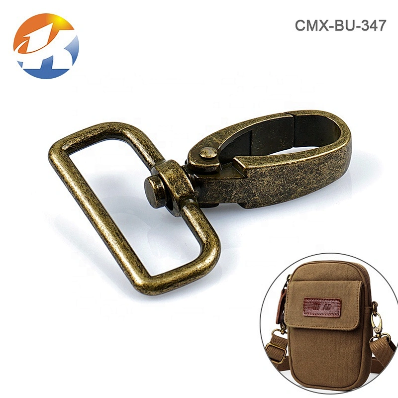 Durable Bag's Strap Metal Snap Hook, Wholesale Bronze Metal Spring Snap Hook for Bag