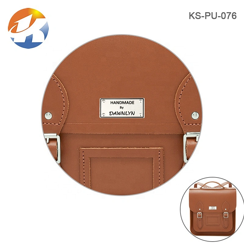 Design Handbag My Logo Engraved Metal Nameplate, Custom Metal Rectangle Metal Nameplate Brand Logo Label Handbags