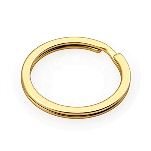 Wholesale 1 Inch Metal O Key Ring, Gold Metal Key Holder Split Ring for Keychain and Bags