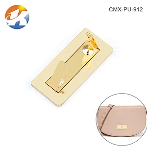Rectangle Gold Engraved Logo Metal Name Tag, Custom Metal Plates Label for Handbag