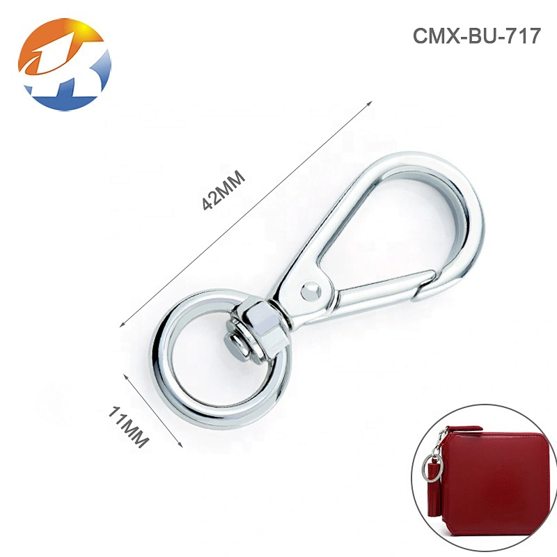 Wholesale Zinc Alloy 11mm Metal Swivel Lobster Hook, Metal Spring Snap Clasp, Silver Metal Snap Hook For Bag