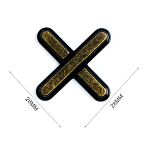 Kangsheng Factory Custom Bronze Embossed Metal Logo Label For Furniture, Zinc Alloy Metal Nameplate for Machine