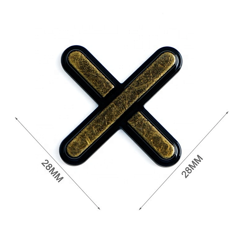 Kangsheng Factory Custom Bronze Embossed Metal Logo Label For Furniture, Zinc Alloy Metal Nameplate for Machine