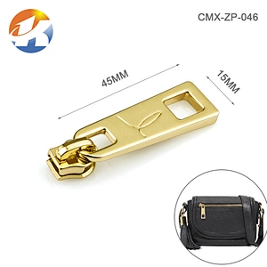 Zinc Alloy Bag Accessories Custom Metal Zipper Puller Slider