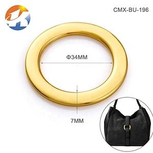 Wholesale Oval Shape Antique Brass Metal Ring, Bag Hardware Cheap Price 2 Inch Iron Metal Ring for Strap