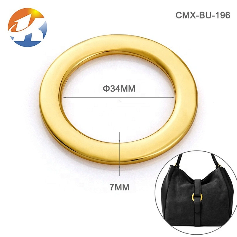 Wholesale Oval Shape Antique Brass Metal Ring, Bag Hardware Cheap Price 2 Inch Iron Metal Ring for Strap