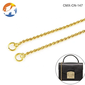 Small Size Knit Style Gold Metal Chain For Purses