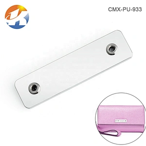 Rectangle Engraved Logo Metal Plate with Screws Fixation, Custom Metal Logo Labels for Handbags