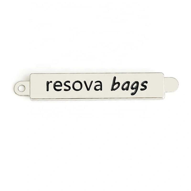 Bag Accessories Custom Engraved Logo Metal Plate Logo for Handbags, High End Gold Metal Label