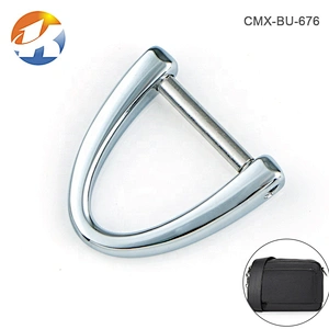 Wholesale Custom Nickel Free 14mm Screw Removable Silver D Ring Metal Key Ring, Zinc Alloy Design Metal D Ring for Bags
