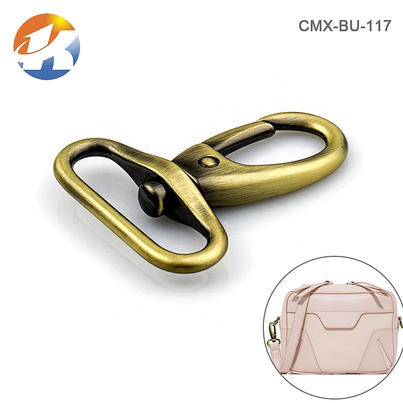 38mm Brushed Bronze Zinc Alloy Metal Snap Hook for Bag, High Quality Metal Snap Hook for Bags